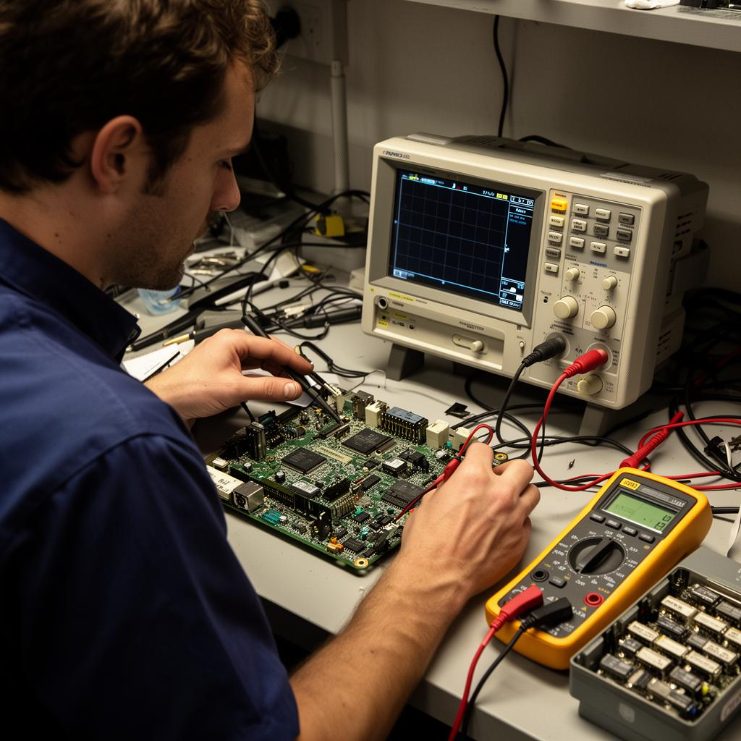 Técnico em Eletrônica: profissional atuando na área
