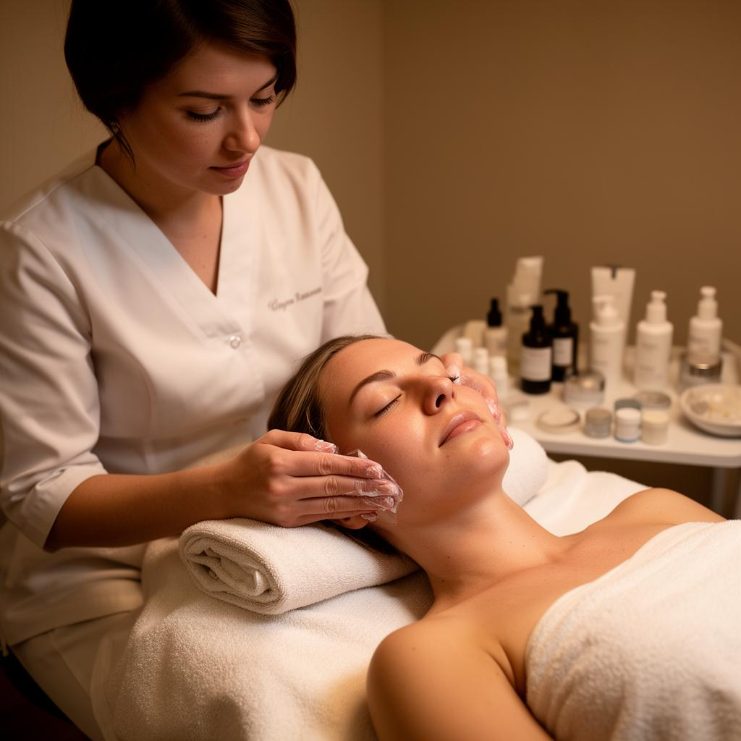 Técnico em Estética e Cosmetologia: profissional atuando na área