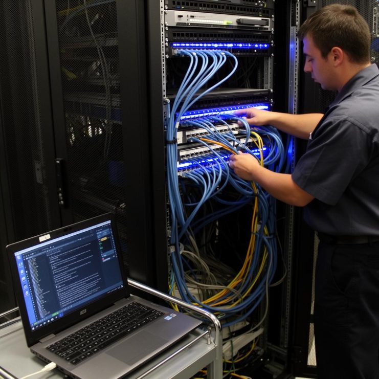 Técnico em Redes de Computadores: profissional atuando na área