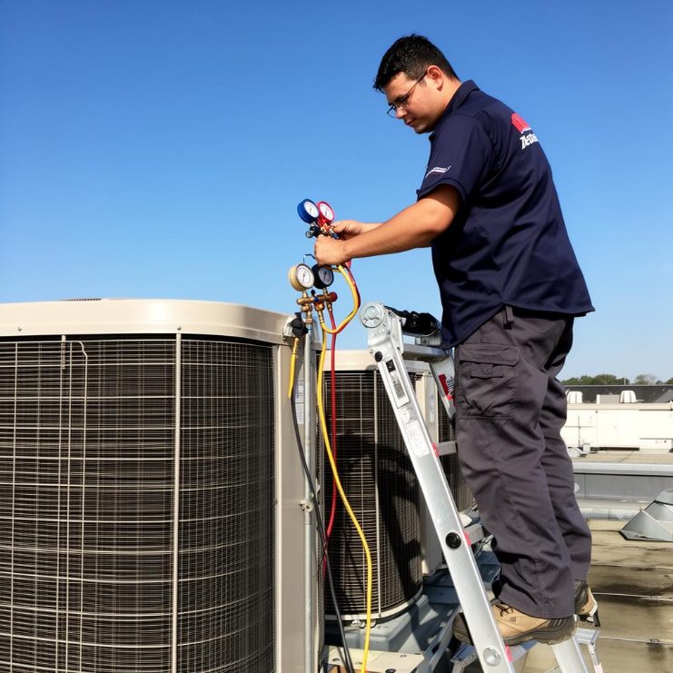 Técnico em Refrigeração e Climatização: profissional atuando na área